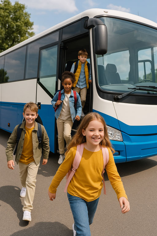 Autocar ramassage scolaire